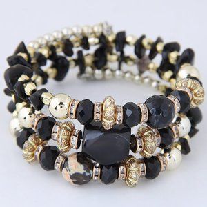 Beads and stones Wrap Bracelet